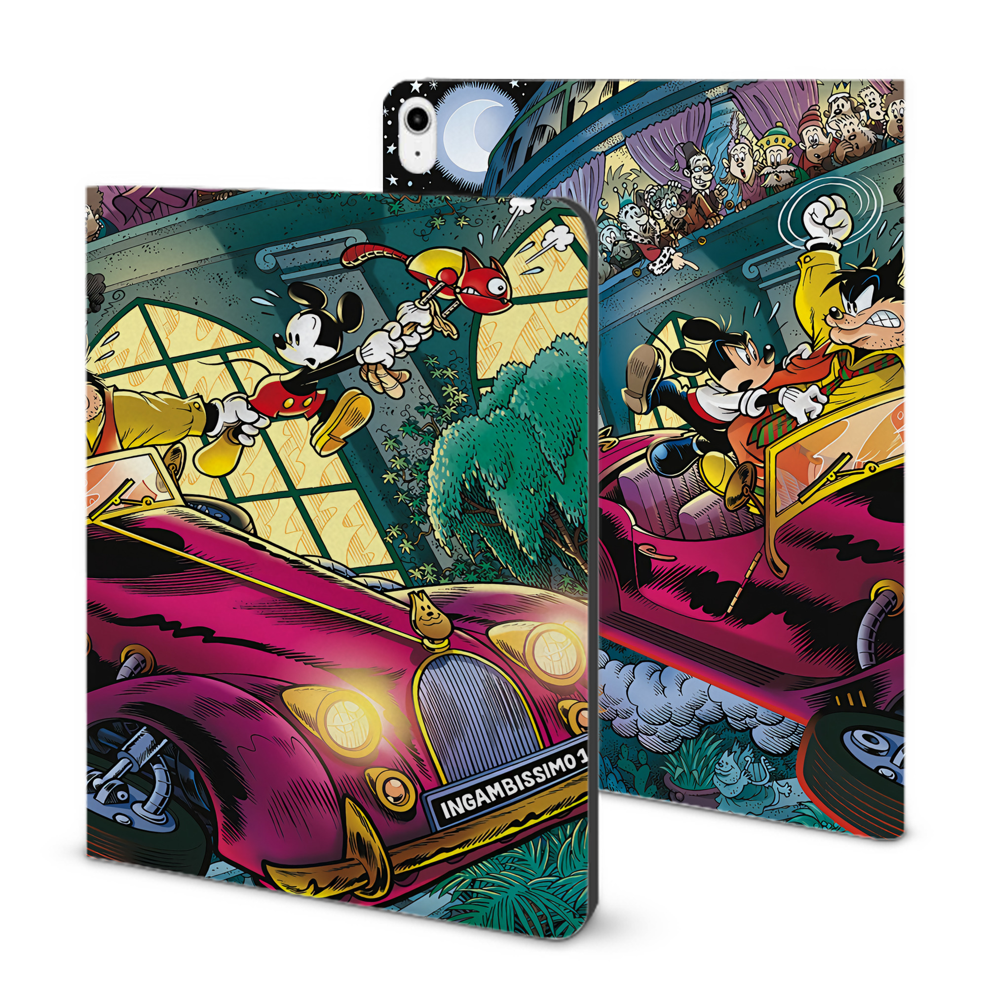 （画像用） ミッキーマウス Mickey Mouse IPadケース ペンホルダー付き ブックスタイルデザイン